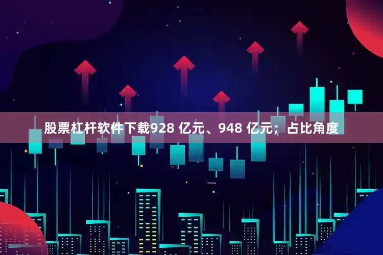 股票杠杆软件下载928 亿元、948 亿元；占比角度